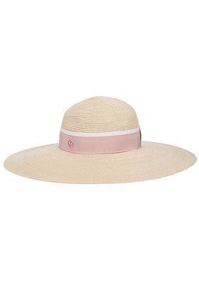 Blanche Sand Straw Wide Brim Hat from Maison Michel Paris