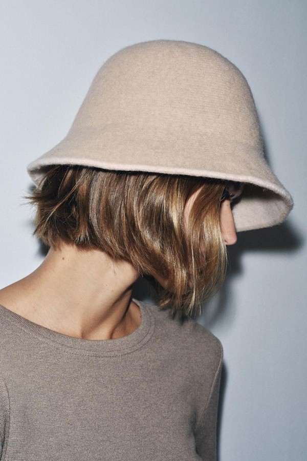 Contrast Wool Beanie from Zara