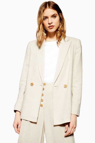 Blazer With Linen