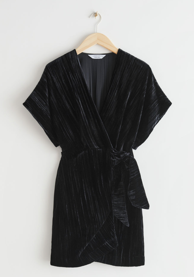 Velvet Wrap Dress