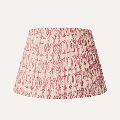 Pleated Daun Cotton Lampshade from OKA