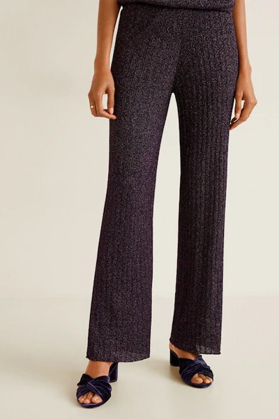 Metallic Thread Trousers from Mango