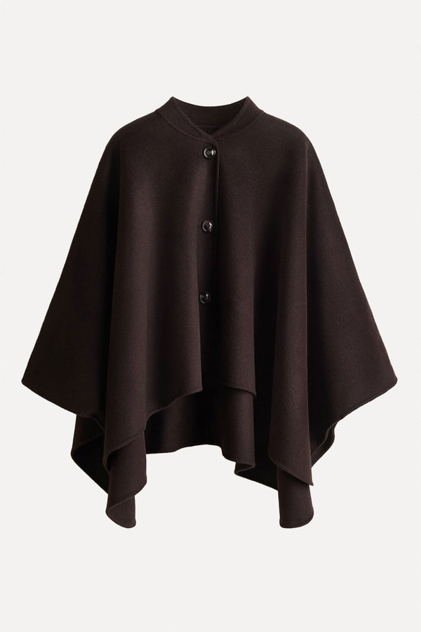 Wool-Blend Cape Jacket from H&M