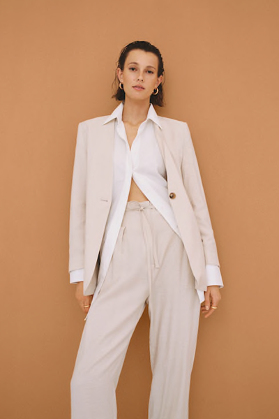 Belt Suit Blazer from Mango