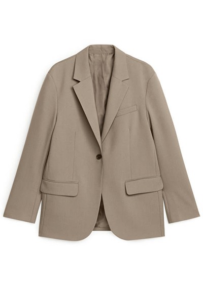 Oversized Wool Hopsack Blazer from Arket