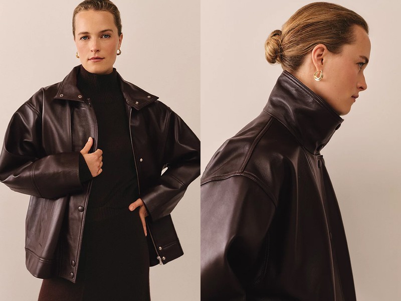 Leather Batwing Jacket