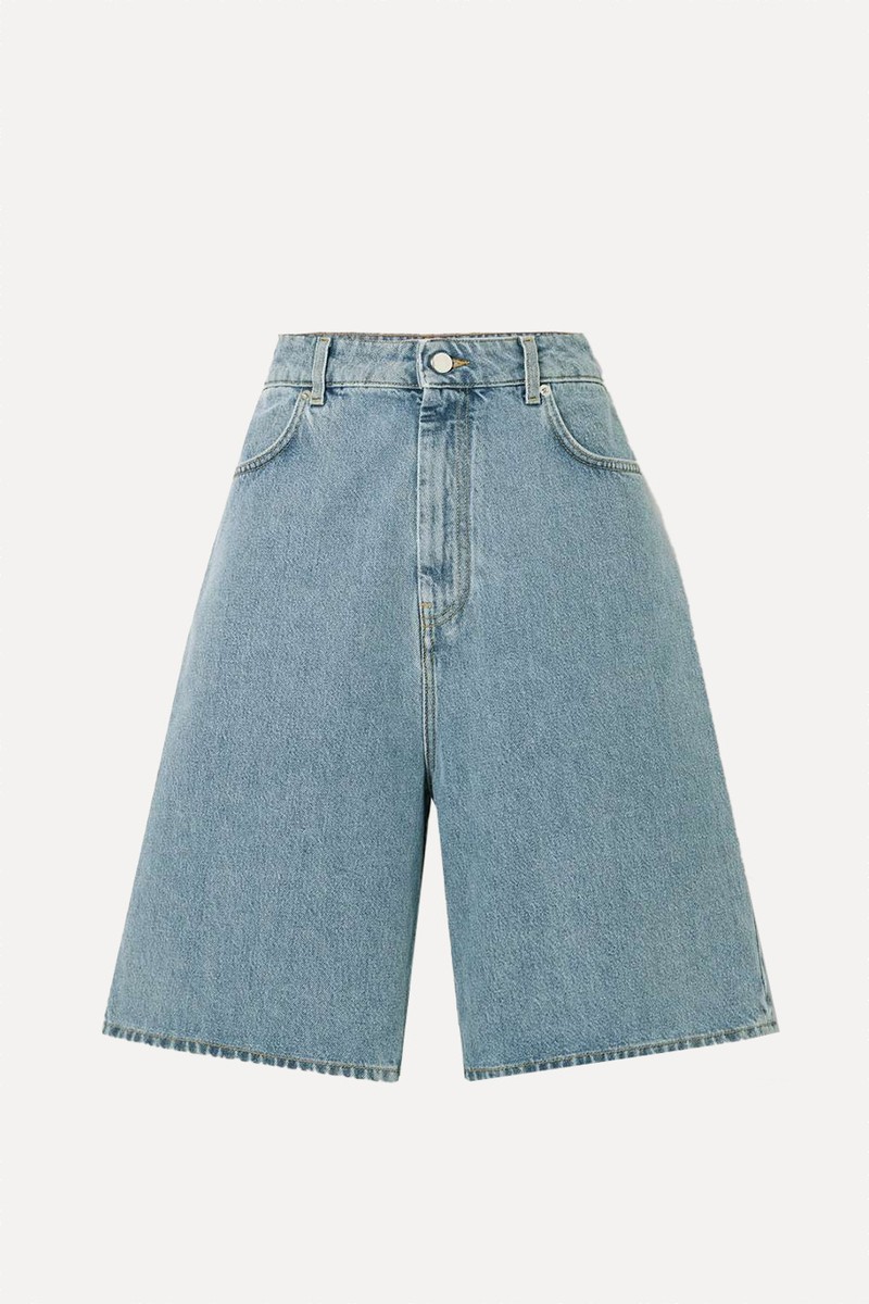 Isu High-Rise Organic Denim Shorts from Loulou De Saison