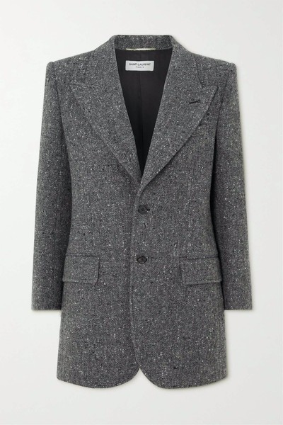 Wool and Silk-Blend Tweed Blazer from Saint Laurent