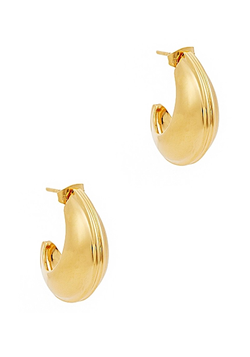 Ridge 18kt Gold-Plated Hoop Earrings from Missoma