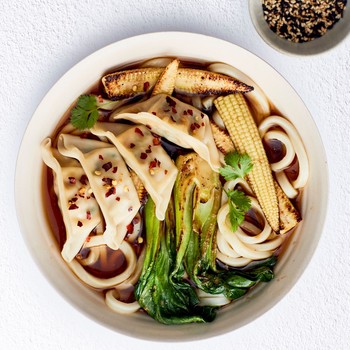 Gyoza Miso Veg Noodle Bowl