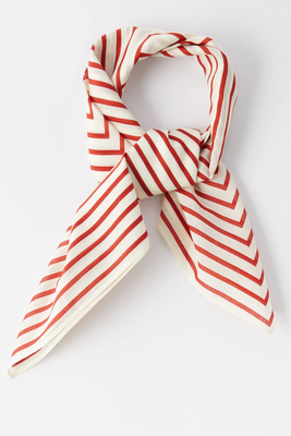 Red Striped Scarf from Totême