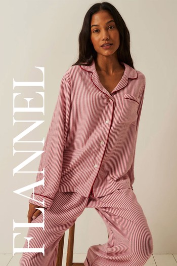 Soft Brushed Woven Pyjama Top from Stripe & Stare