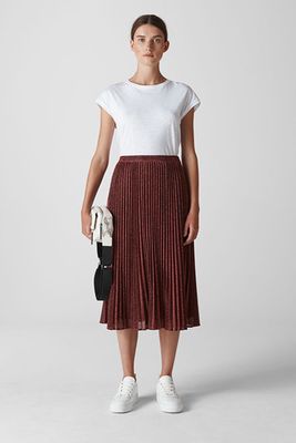 Sparkle Pleated Skirt