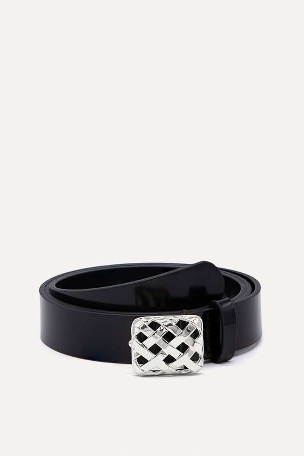 Polly Black Leather Belt from Daisy london