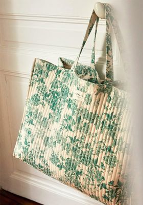 Maxi Quilted Floral Tote Bag from Sézane
