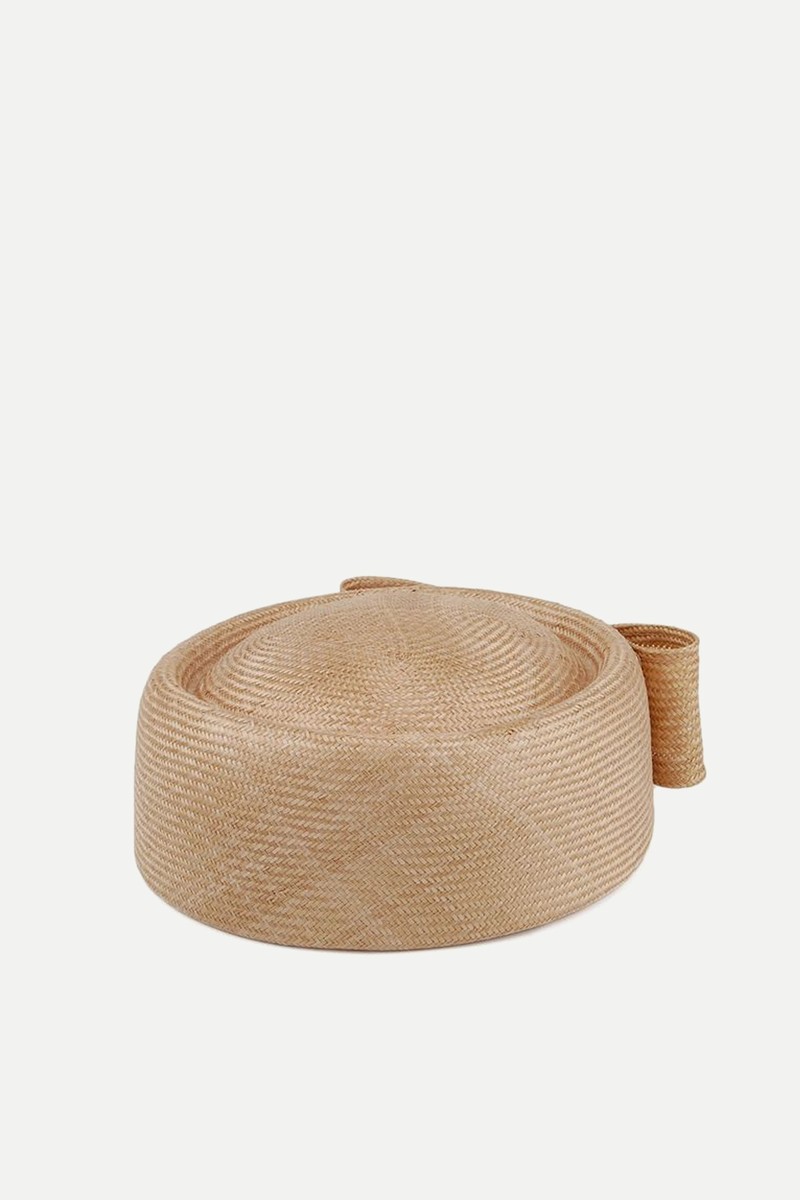 Whiteley Hats Jackie O Straw Pillbox Hat from Village Hats