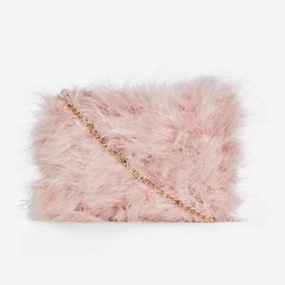 Blush Feather Chain Cross Body Bag from Dorothy Perkins