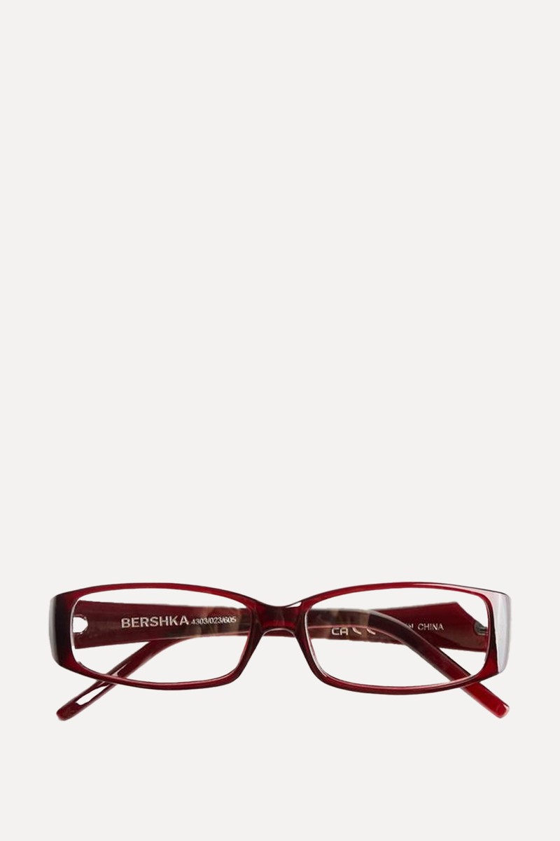 Rectangular Resin Sunglasses With Blue Light Filter