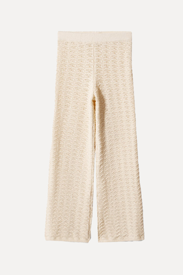 Knitted Palazzo Trousers  from Mango 