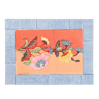 Indonesian Floral-Print Placemats from Lisa Corti