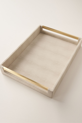 Truly Luxe Rectangle Shagreen Tray from Next