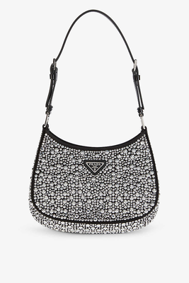Cleo Embellished Shoulder Bag from Prada