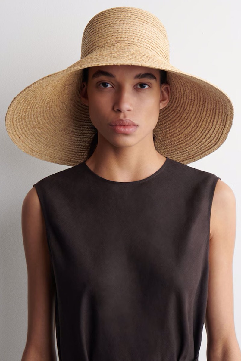 Wide-Brim Straw Hat