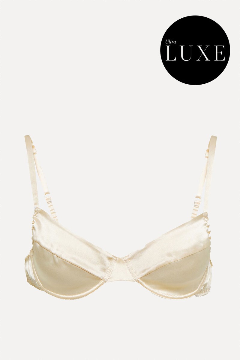 Underwired Satin Bra from Miu Miu 