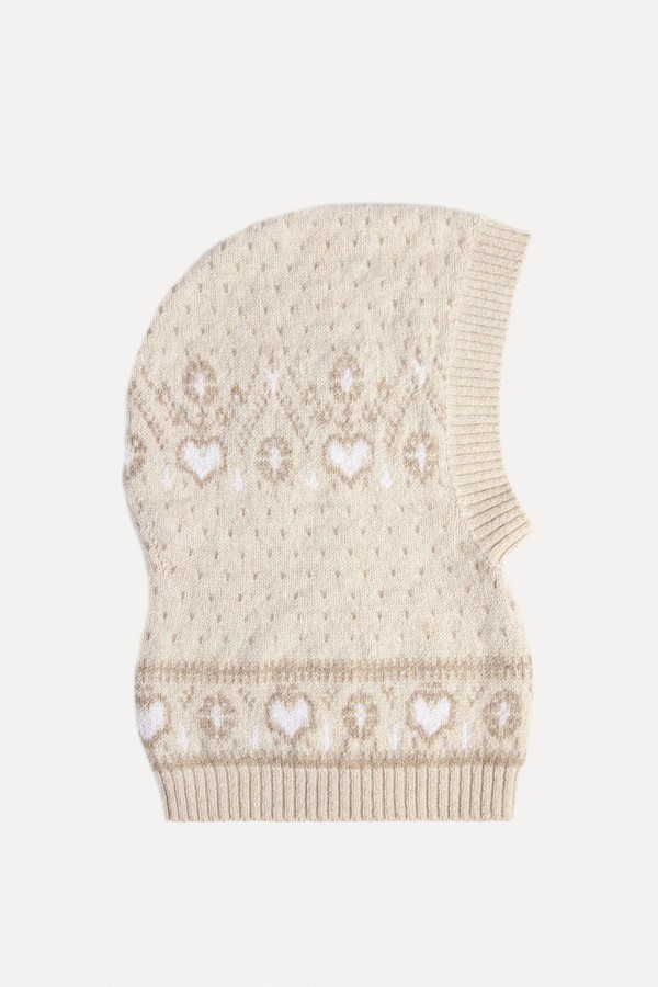 Caspian Fair Isle Cashmere Balaclava from Khaite
