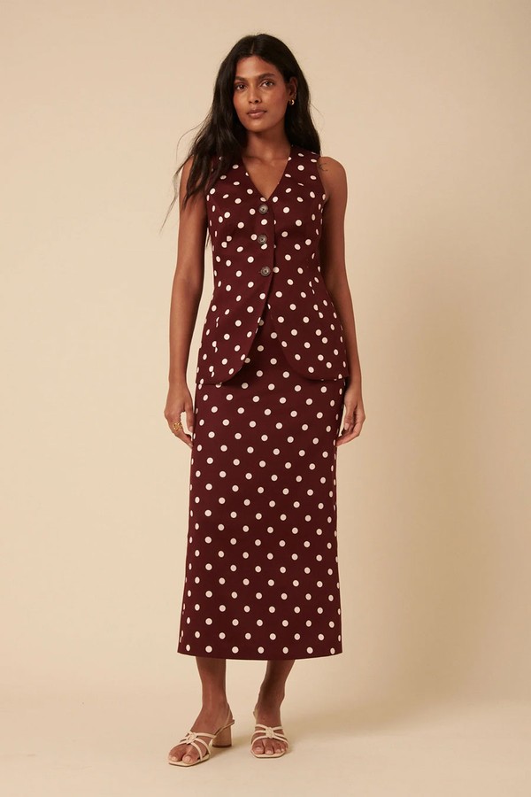 Polka Dot Longline Waistcoat from Nobody's Child
