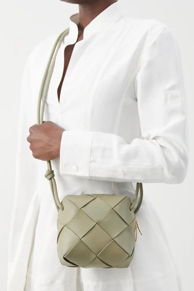 Cassette Mini Intrecciato-Leather Cross-Body Bag from Bottega Veneta