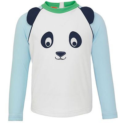 White Panda Long Sleeve Rash Vest from Sunuva