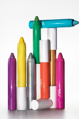 Set Of Coloured Face Pencils