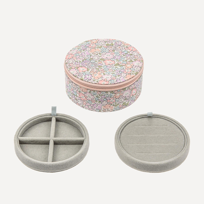 Michelle Liberty Print Round Jewellery Box from Bon Dep