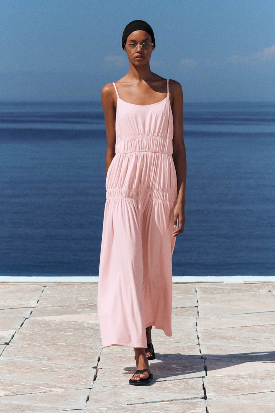 Gathered Jersey Midi Dress from cos
