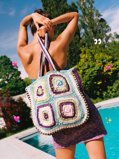 Crochet Shopper Bag from Mango