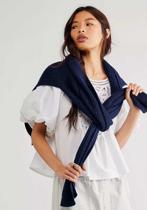 University Rib Sweater Scarf