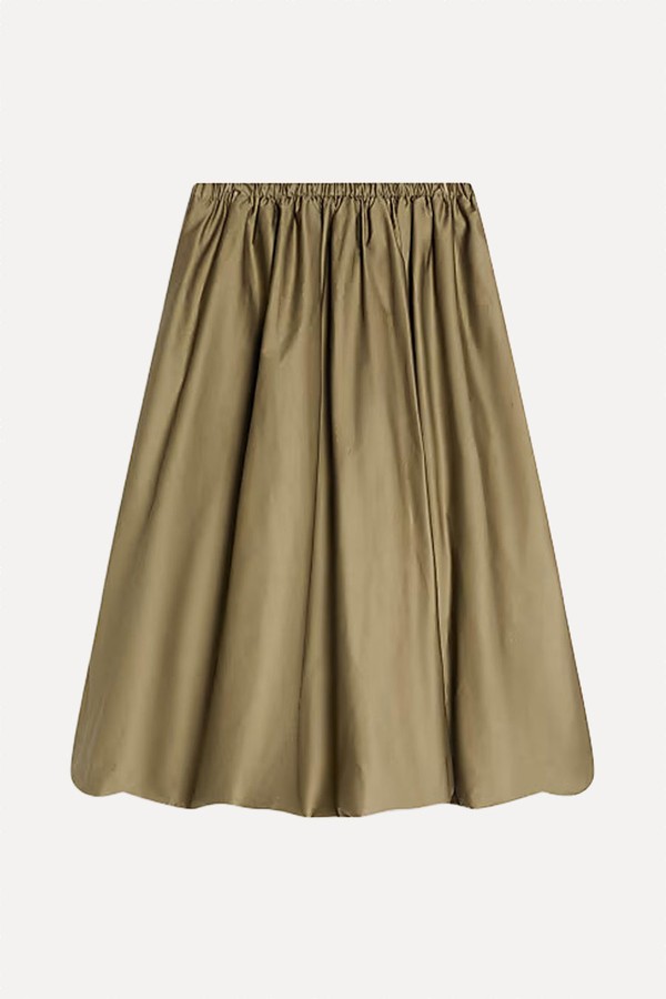 Balloon Midi Skirt from Bershka