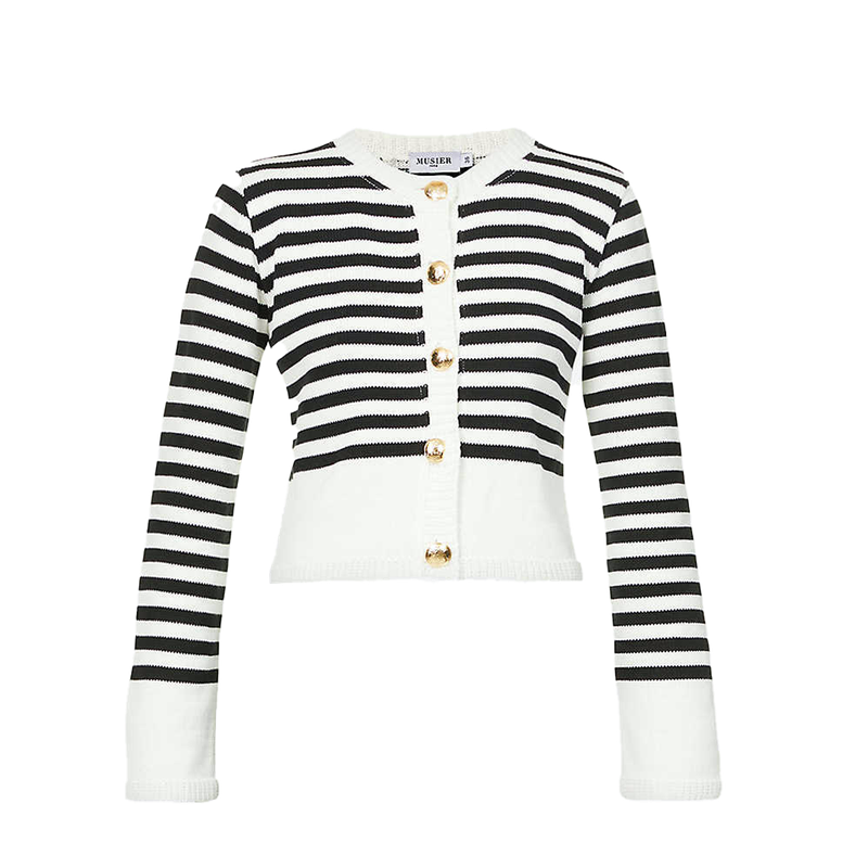 Leonie Striped Cardigan, £130 | Musier Paris