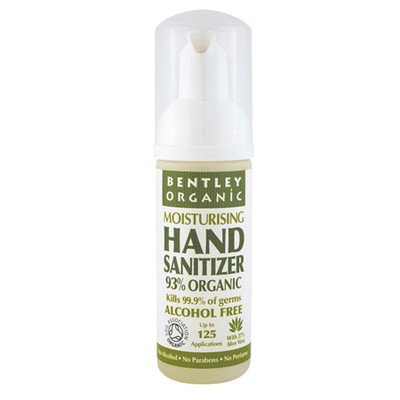 Natural Hand Sanitiser With Organic Aloe Vera from Bentley Organic