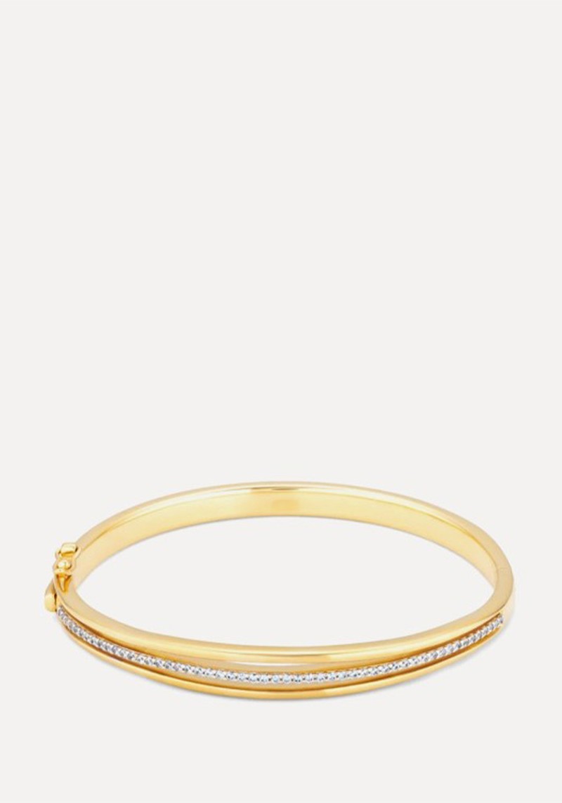 Classic Cubic Zirconia Bangle Ripple*