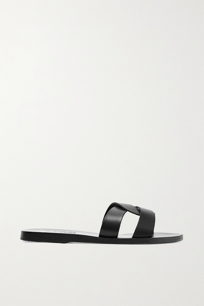 Desmos Cut-Out Leather Slides from Ancient Greek Sandals