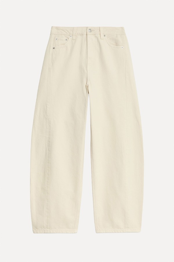 Mid Rise Barrel Jeans from Marks & Spencer