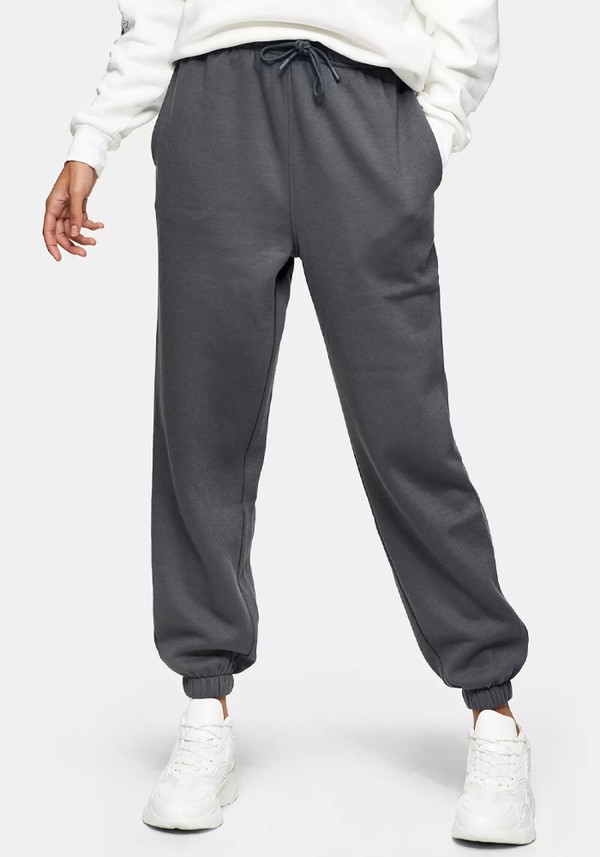 Charcoal Grey 90s Oversized Joggers