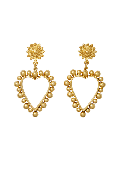 Heart Of Gold Earrings from Brinker And Eliza