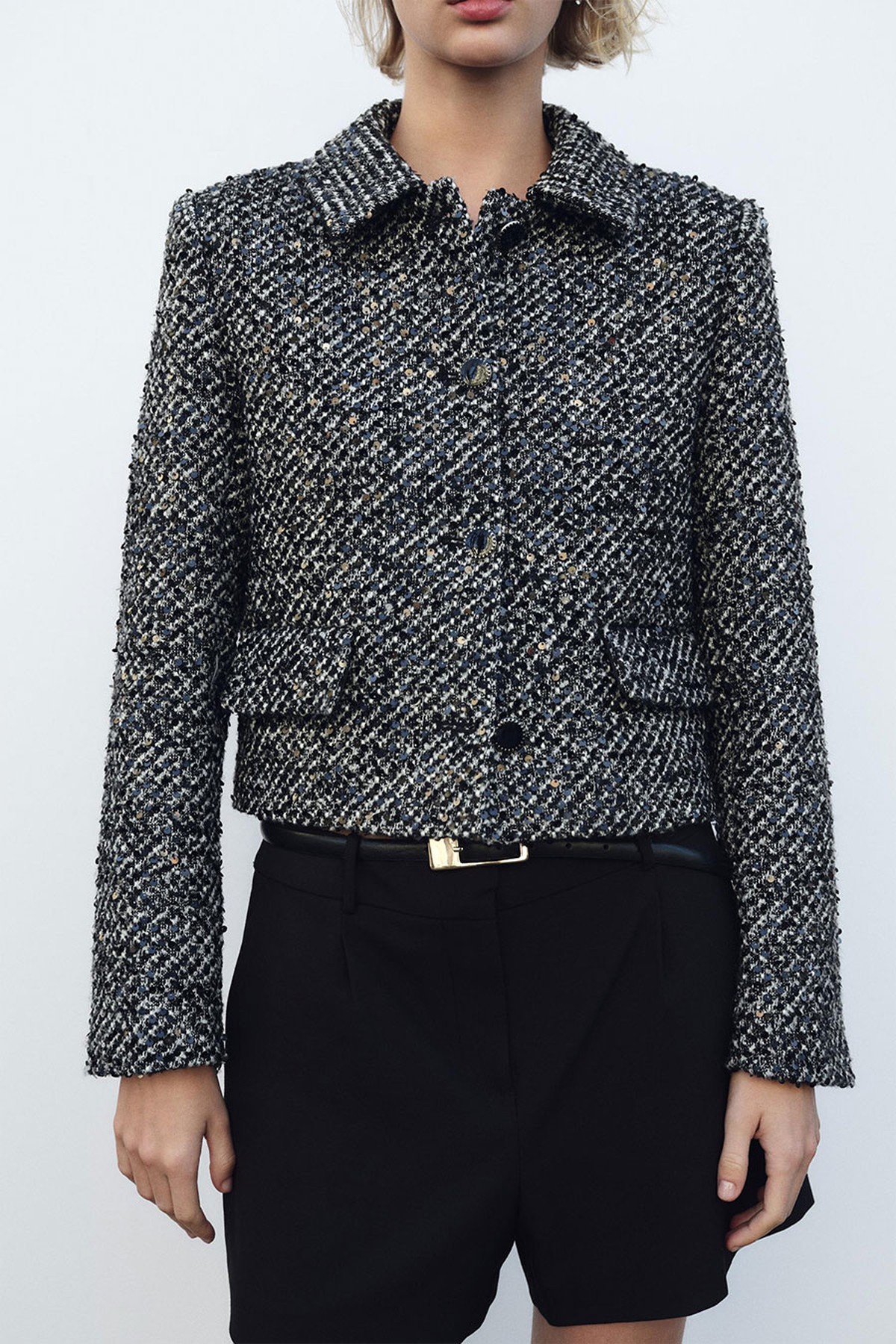 Sequin Textured Jacket