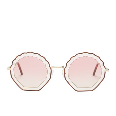 Tally Shell-Shaped Sunglasses from Chloé