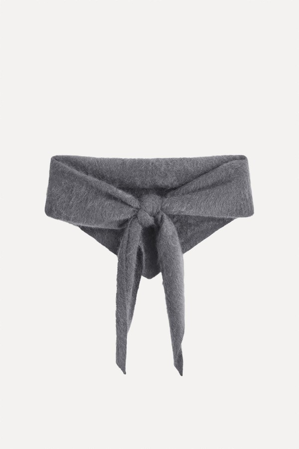 Brushed-Cashmere Triangle Scarf from COS