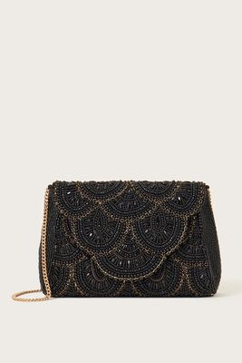 Beaded Scallop Clutch Bag from Monsoon