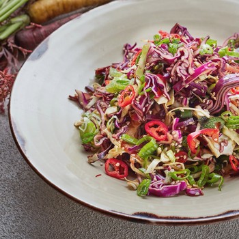 Hugh Fearnley-Whittingstall's Carrot, Cabbage, Ginger & Chilli Salad